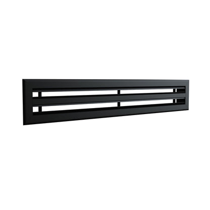 Diffuseur 2 fentes noir de 800 x 100 mm