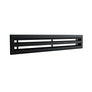 Diffuseur 2 fentes noir de 800 x 100 mm
