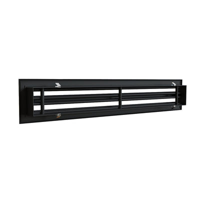 Diffuseur 2 fentes noir de 800 x 100 mm