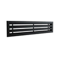 Diffuseur 3 fentes noir de 800 x 150 mm