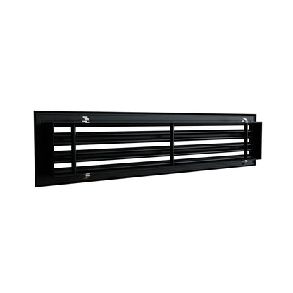 Diffuseur 3 fentes noir de 800 x 150 mm