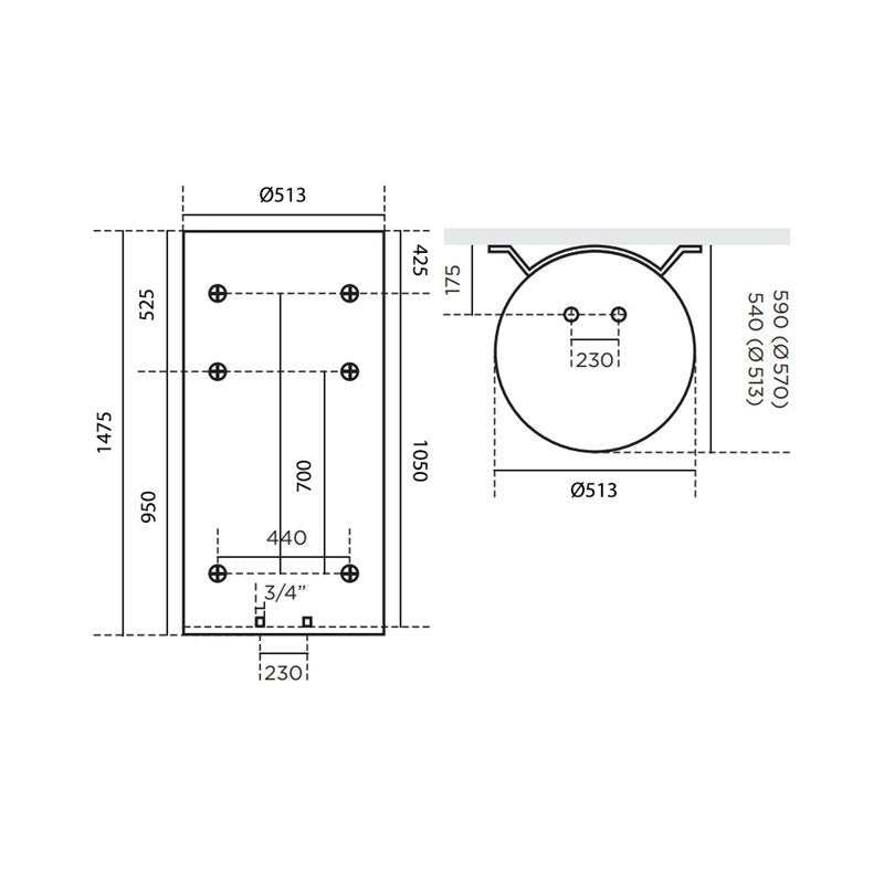 Chauffe-eau électrique Duralis connect Mural Vertical 200 Litres