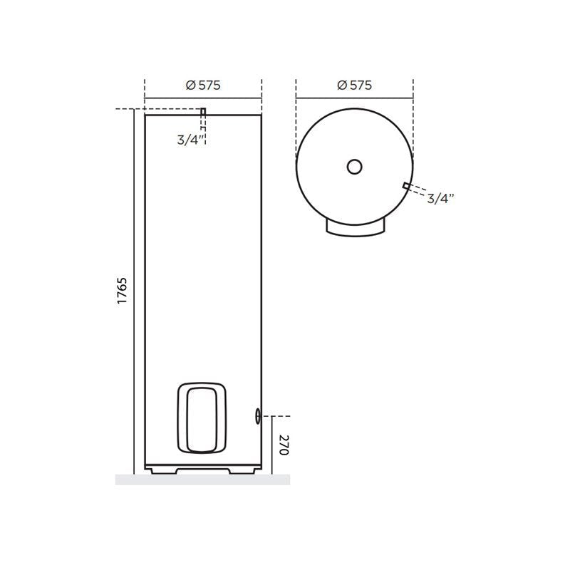 Chauffe-eau électrique Duralis connect Stable Vertical 300 Litres