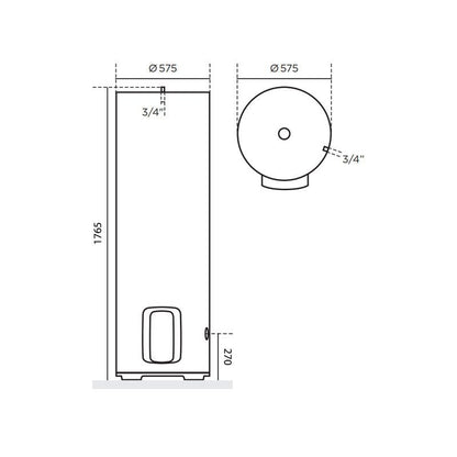 Chauffe-eau électrique Duralis connect Stable Vertical 300 Litres
