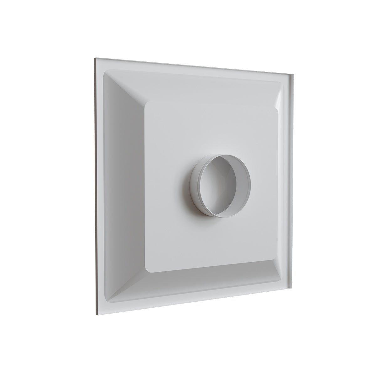 Diffuseur faux-plafond blanc mat Ø 160