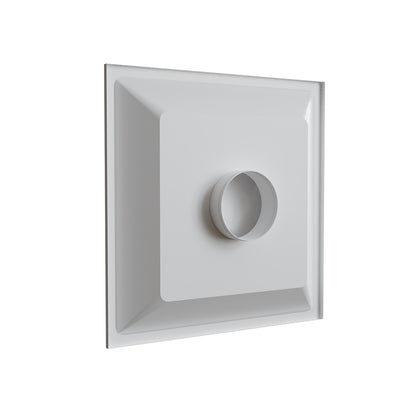 Diffuseur faux-plafond blanc mat Ø 160