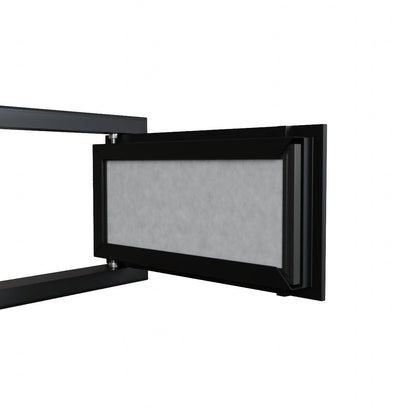 Filtre grille de reprise noire 400x200