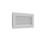 Grille de reprise à ailettes de 400x200