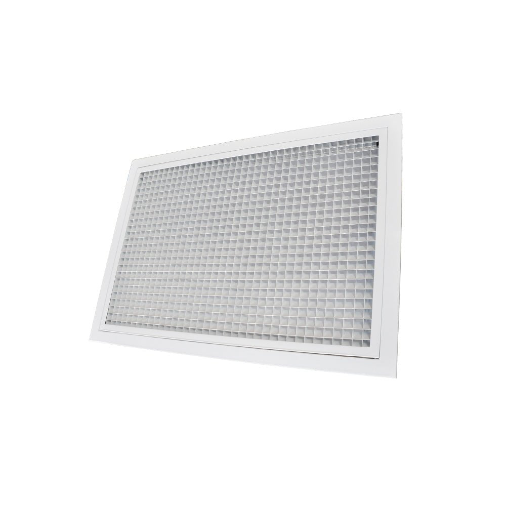 Grille de reprise porte-filtre 600x400 mm aluminium blanc mat