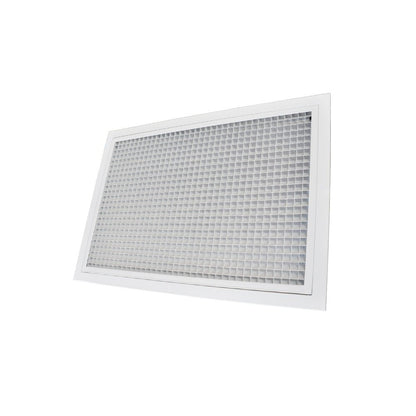 Grille de reprise porte-filtre 600x400 mm aluminium blanc mat