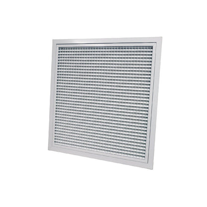 grille de reprise porte-filtre aluminium blanc mat 600x600 mm