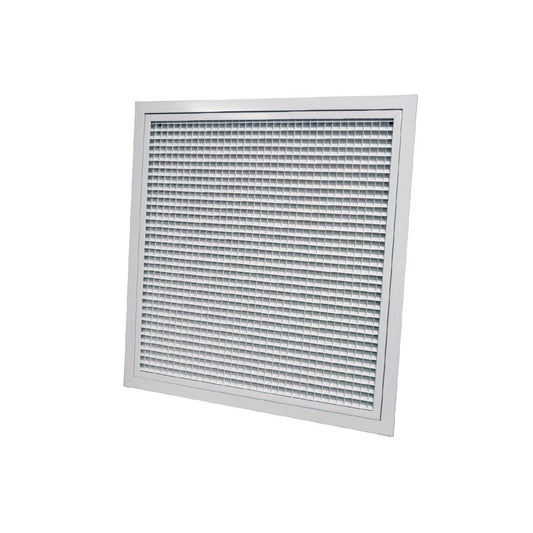 grille de reprise porte-filtre aluminium blanc mat 600x600 mm
