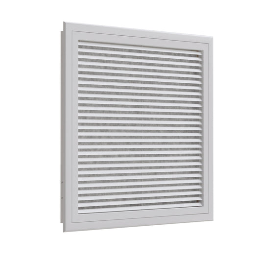 Grille de reprise porte - filtre aluminium blanc mat 600x600 mm - GRAD600X600