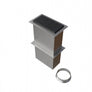 Grille de sol aluminium gris 300 x150 mm