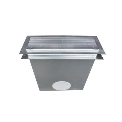 Grille de sol aluminium gris 500 x150 mm