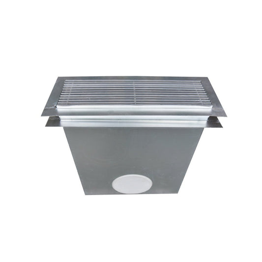 Grille de sol aluminium gris 500 x150 mm