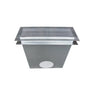 Grille de sol aluminium gris 500 x150 mm