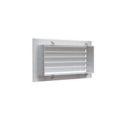 Grille soufflage à lames courbes 300X150