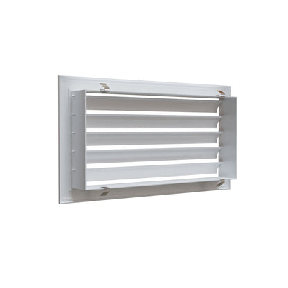 Grille soufflage à lames courbes 400X200