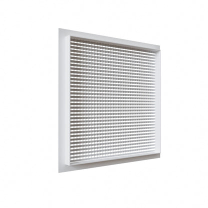Grille de transfert alu blanc 600X600 mm