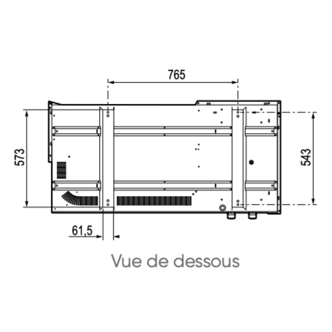 Dimensions de Ixtra M 9kW - Pompe à chaleur monobloc