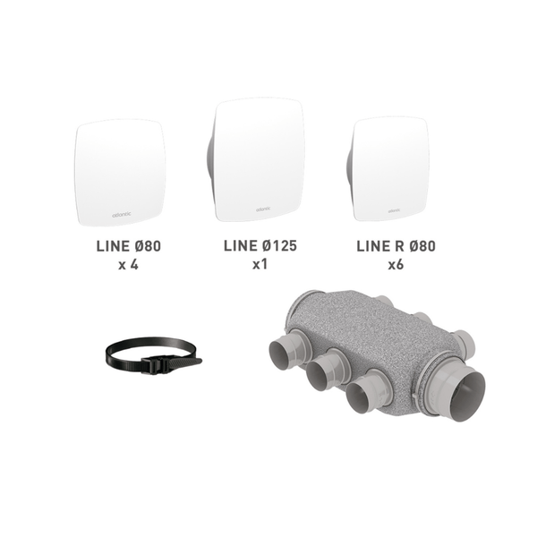 Kit accessoires de réseau pour VMC double flux Primocosy HR et BP - 412239