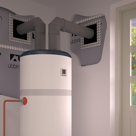 Kit de raccordement horizontal pour ballon thermodynamique pour D160mm - 188850