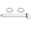 Kit ventouse horizontale en 60/100 - Nez blanc - 074216
