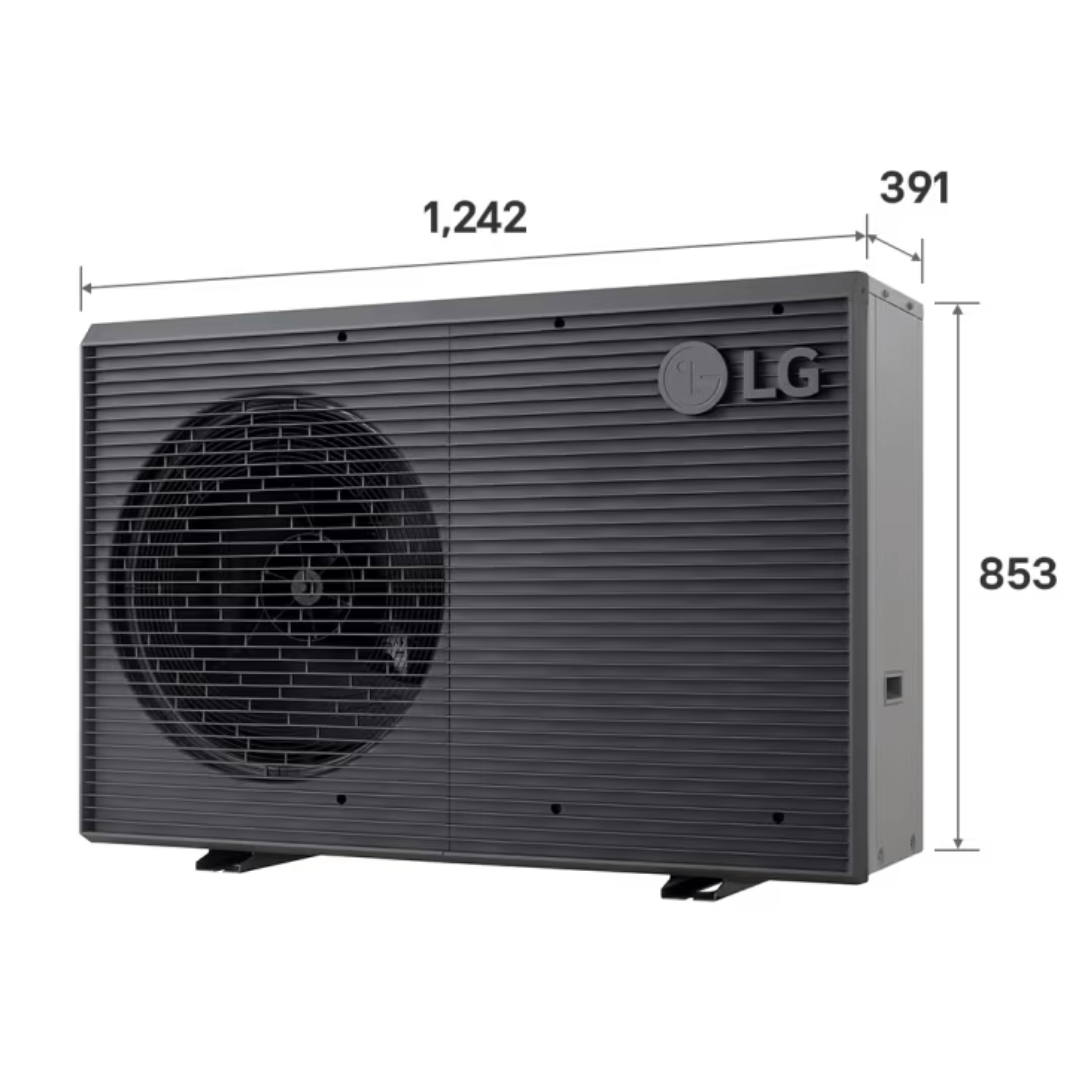 LG Therma V 9 kW - Monobloc R32 - Monophasé - HM091MRS.UA40