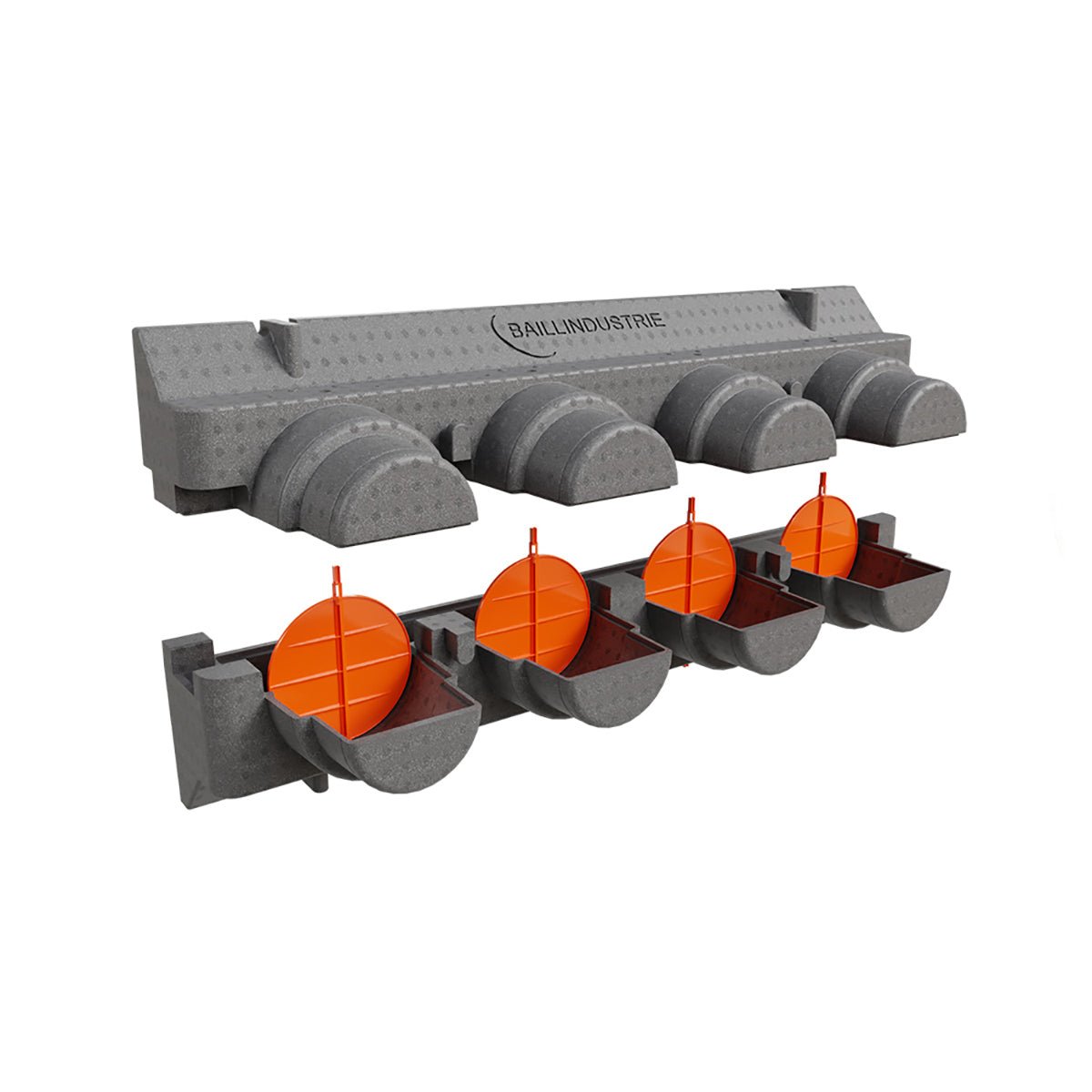 Lot de 4 volets Ø 200 mm