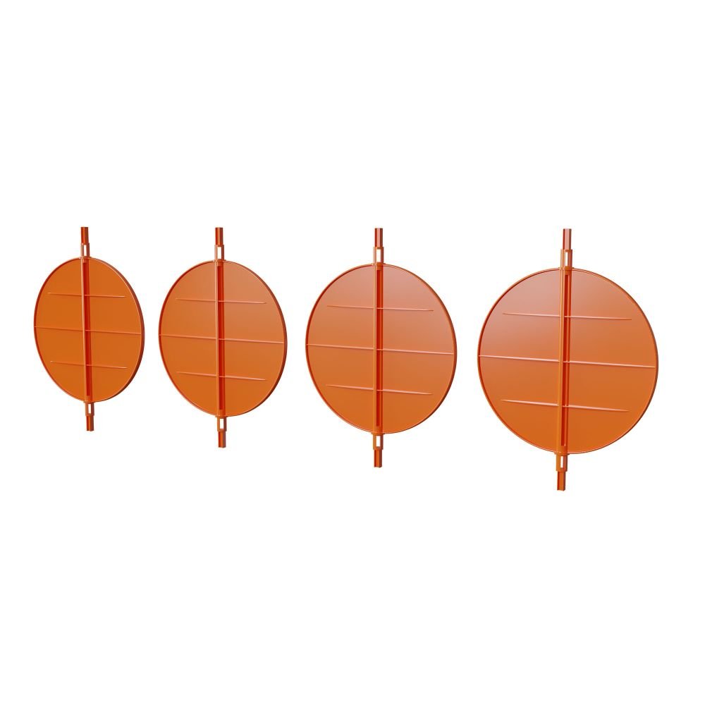 Lot de 4 volets Ø200 mm - VRD4S