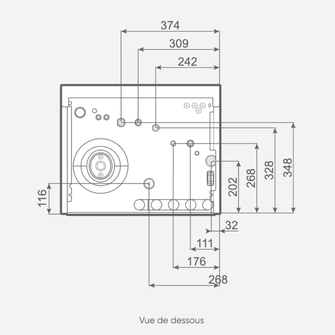 Dimension de la Naema 3 Duo 25 kW