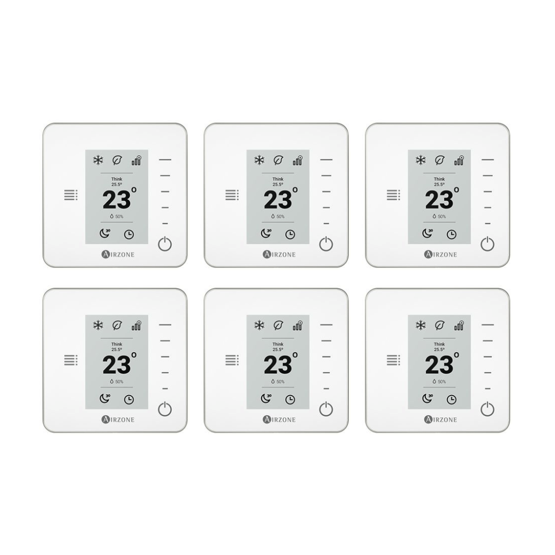 Pack Airzone PTTTR6B - 6 thermostats radio - PTTTR6B