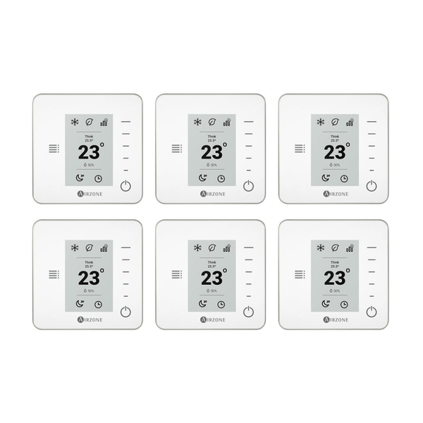 Pack Airzone PTTTR6B - 6 thermostats radio - PTTTR6B