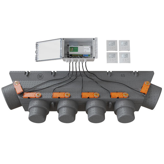 pack de régulation 4 zones plénum 6s volets 24v thermostats