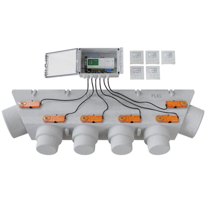 Pack de régulation à 5 zones - thermostat Blanc - PACK REGUL 5Z - 6M TB