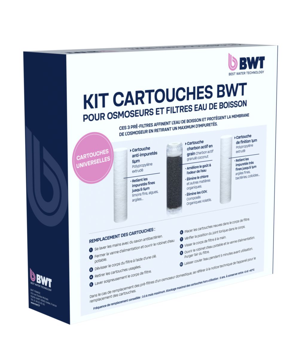 Pack pour osmoseurs de 3 préfiltres - 125550150