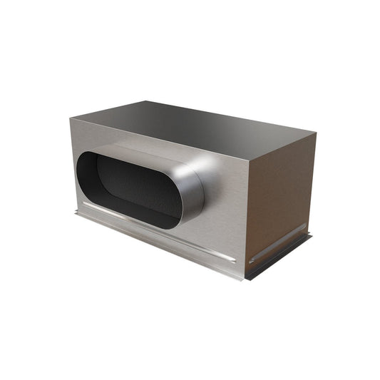 Plénum acier isolé extra-plat de 400x200