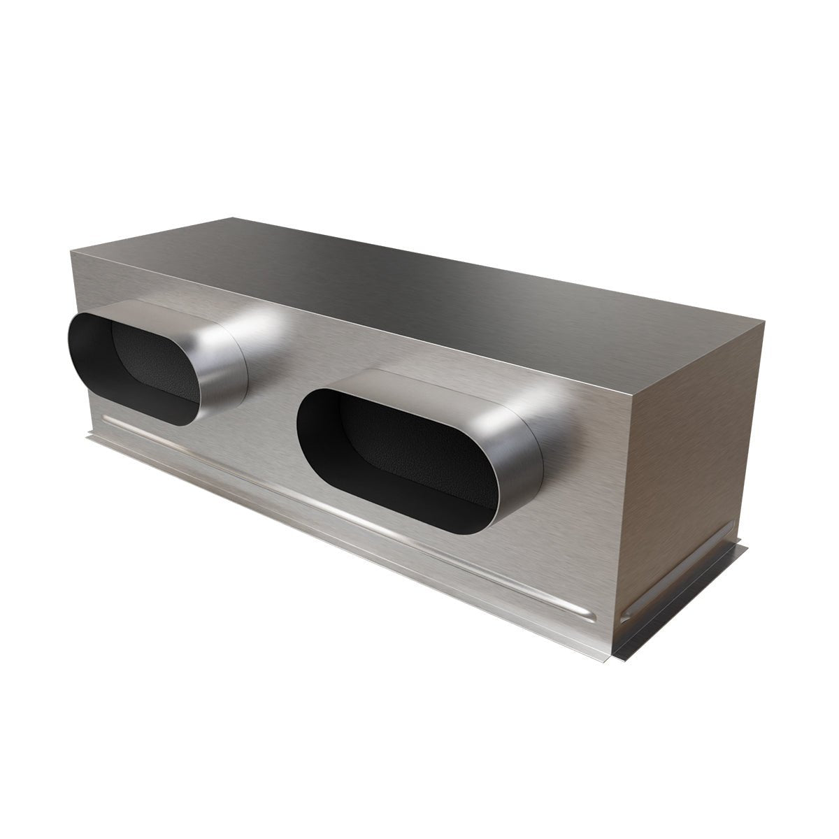 Plénum acier isolé extra-plat de 600x200