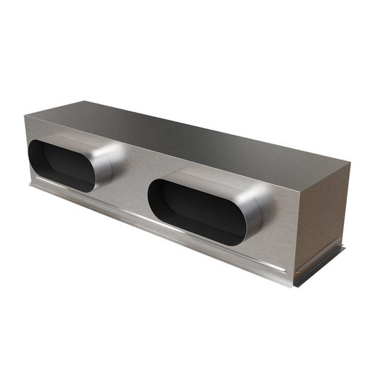 Plénum acier isolé extra-plat de 800x200