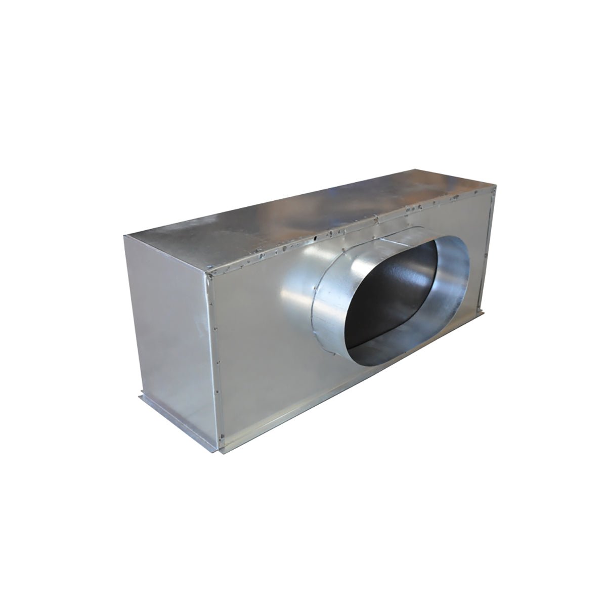 Plénum acier isolé extra-plat de 500x150