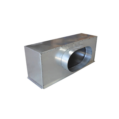 Plénum acier isolé extra-plat de 500x150