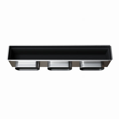 Plénum acier isolé extra-plat 1000x150