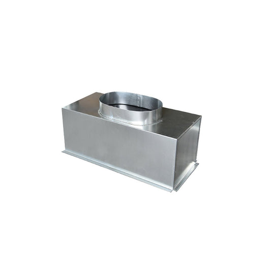 Plénum acier isolé de 500X150 mm