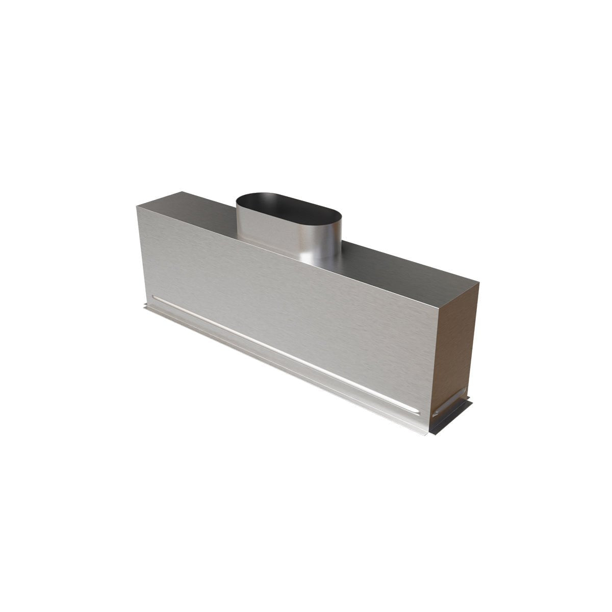 Plénum acier isolé de 600X100 mm