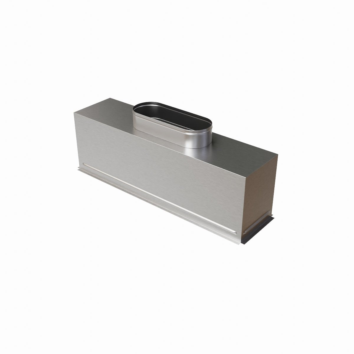 Plénum acier isolé de 600X150 mm