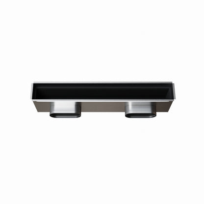 Plénum acier isolé extra-plat de 800x100