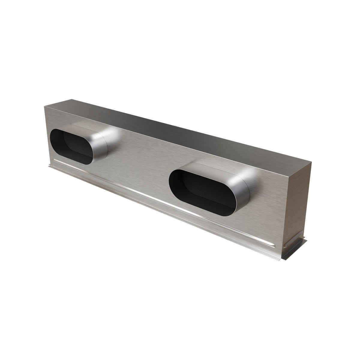 Plénum acier isolé extra-plat de 800x100