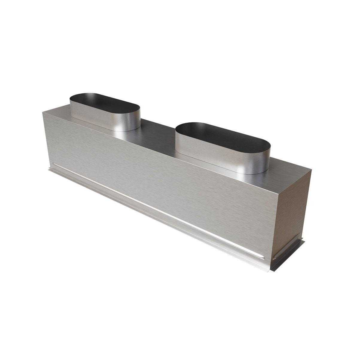 Plénum acier isolé de 800X150 mm