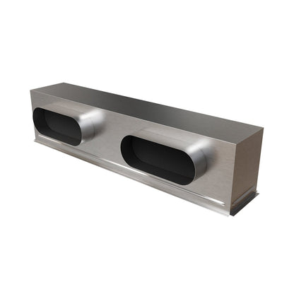 Plénum acier isolé extra-plat de 800x150